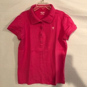 Hot pink polo